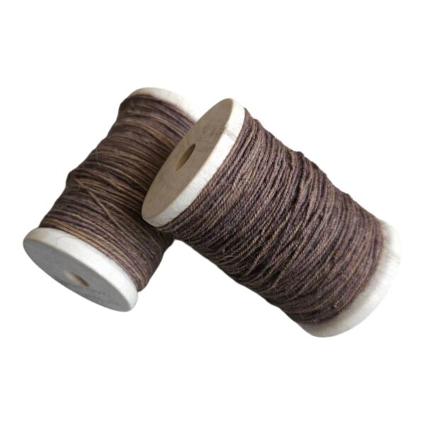 Sewing yarn wool 15/3 brown-melange