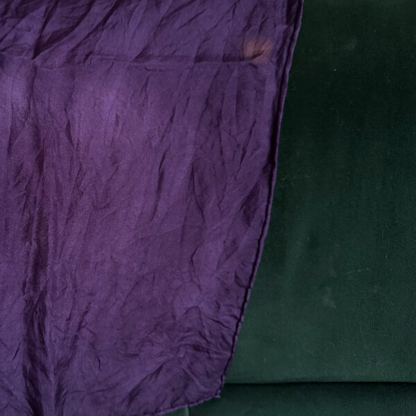 Shawl silk dark purple 45x180