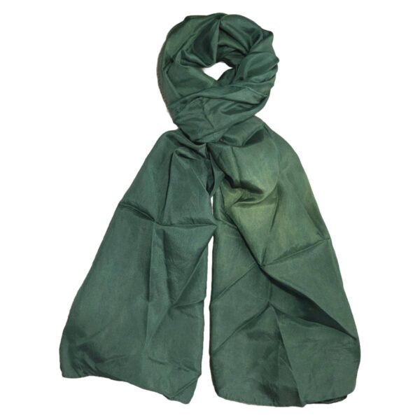 Shawl silk 45x180 green-2