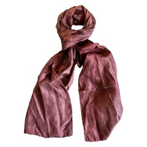Shawl silk old-pink shaded 45x180