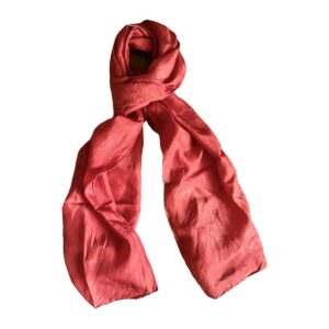 Shawl silk red 45x180