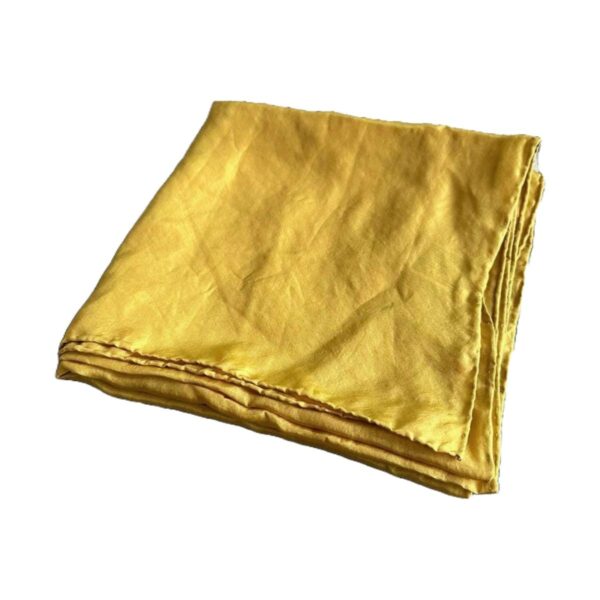Shawl silk warm yellow 45x180