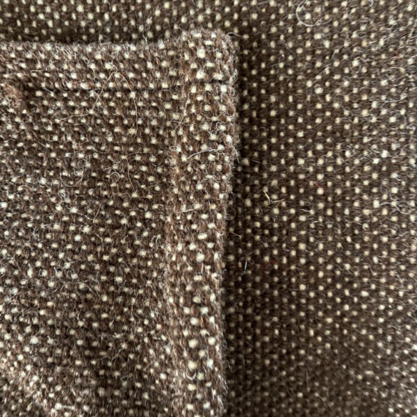 Sturdy wollen fabric brown