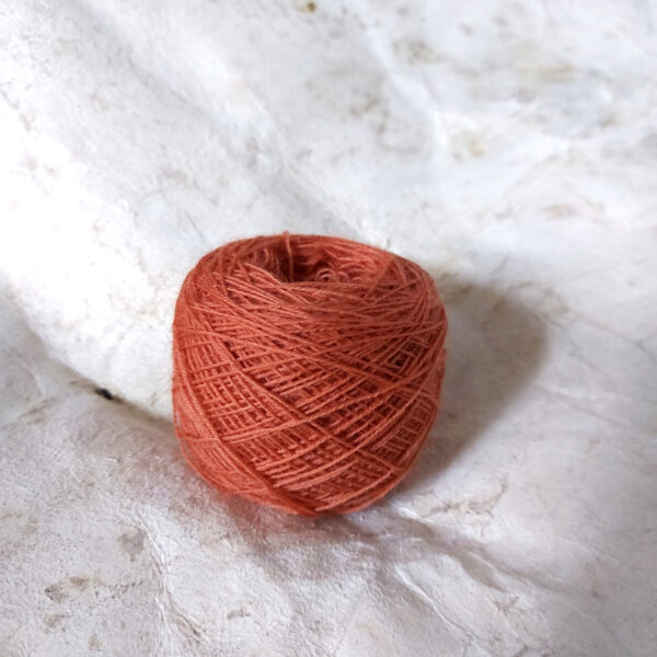 Fine yarn brick orange