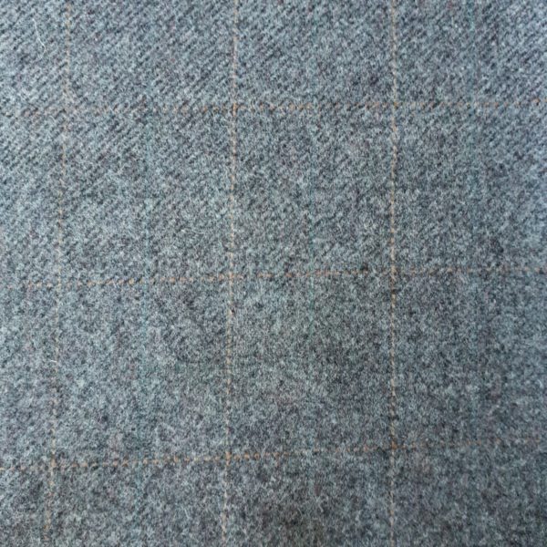 Diagonal twill wool grey&lines