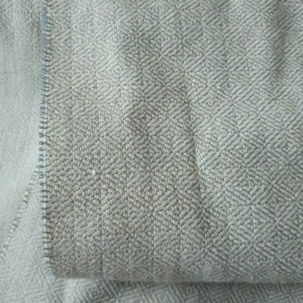 Diamont twill wool creme&grey-blue