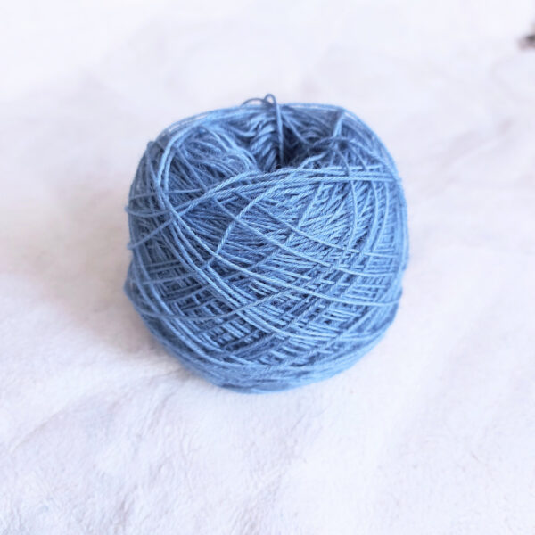 Fine yarn lightest blue