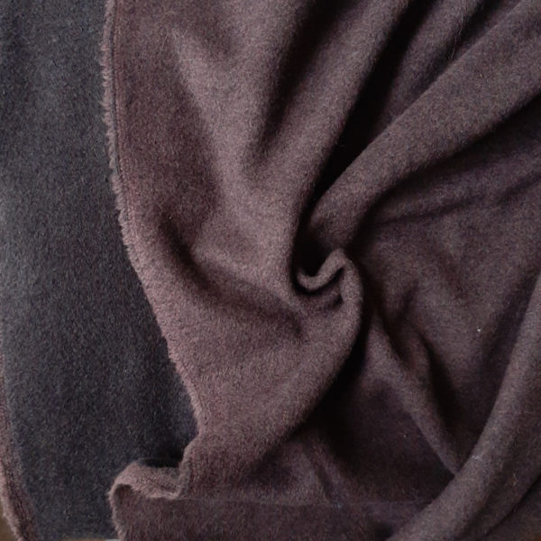 Plainweave wool dark-brown&brown