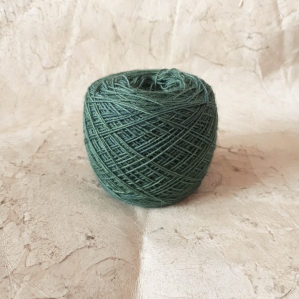 Weaving yarn petrol-green (indigo)
