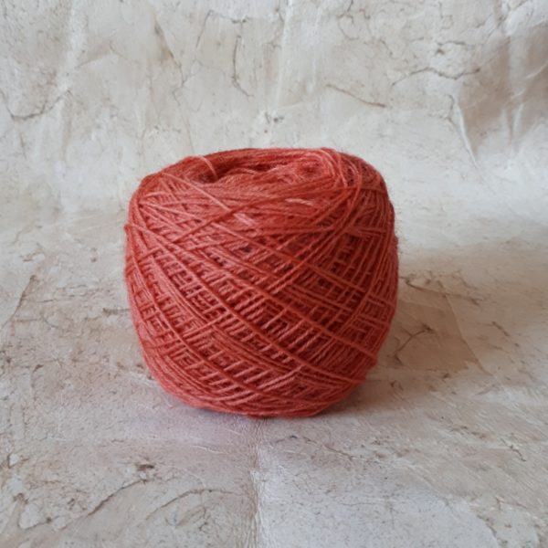Weaving yarn light-brick-orange (madder)