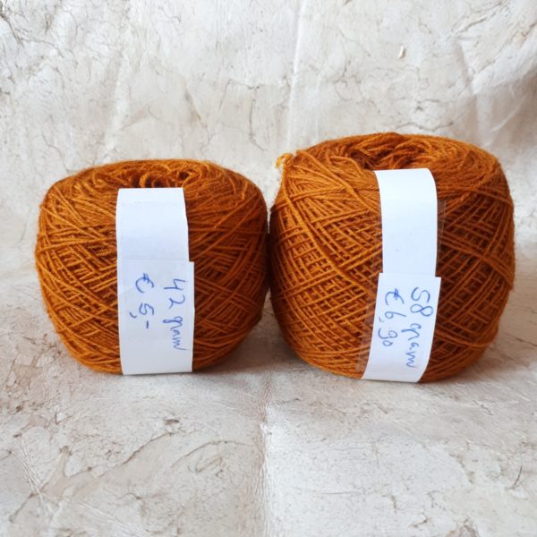 Weaving yarn orange (turmeric-madder)