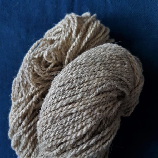 Yarn wool twined creme-melange