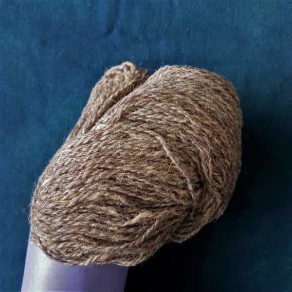 Yarn wool twined light-brown