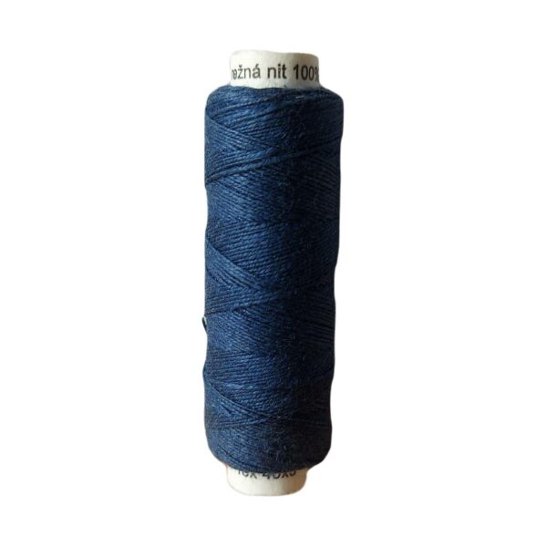 Yarn linen dark blue