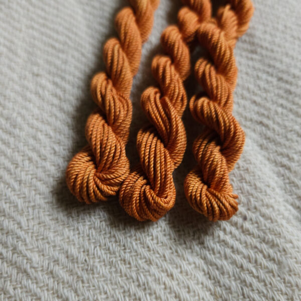 Yarn silk orange