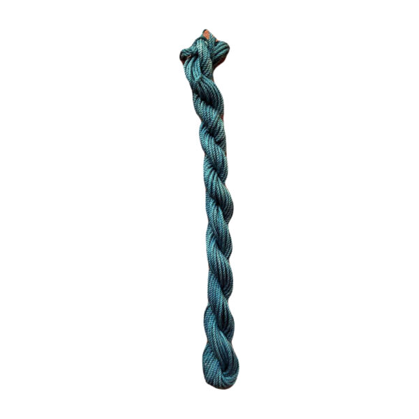 Yarn silk petrol blue