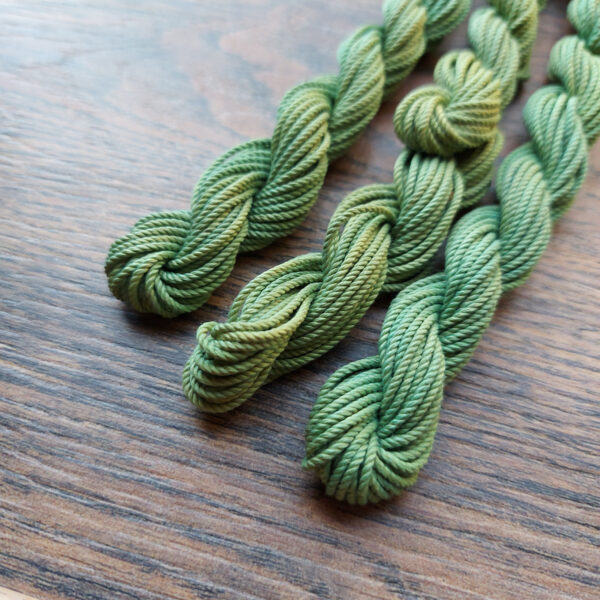 Yarn silk vivid green
