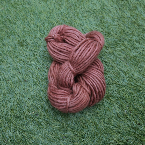 Yarn sliver wool 1/1 burnt-burgundy