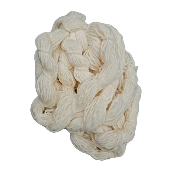 Yarn sliver wool 1/1 white-10x