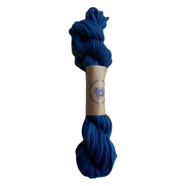 Yarn wool small hank dark-blue