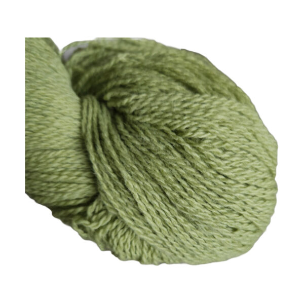 Yarn wool hank apple green