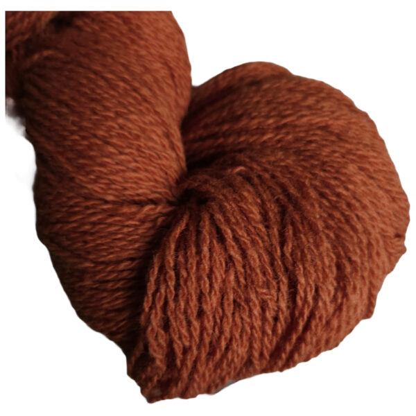 Yarn wool hank brick red