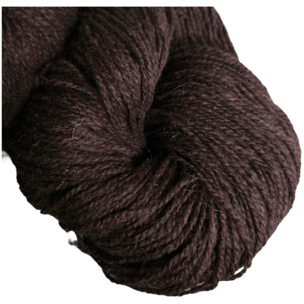 Yarn wool hank brown