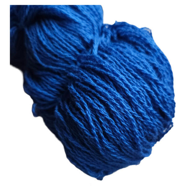Yarn wool hank cobalt blue
