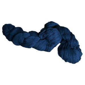 Yarn wool hank marine blue