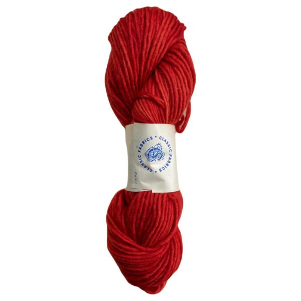 Yarn wool hank red
