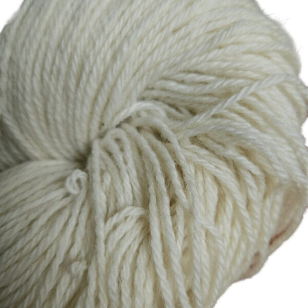 Yarn wool hank white