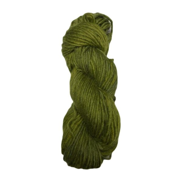 Yarn wool hank yellow-green
