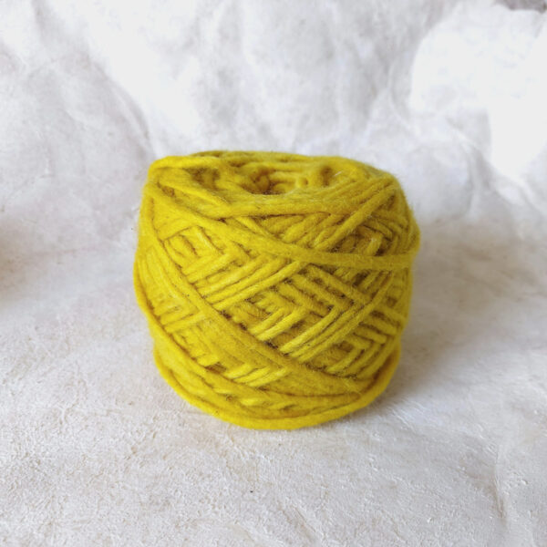 Yarn wool dark yellow