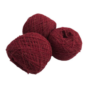 Yarn wool single 5.5/1 dark-berry-red