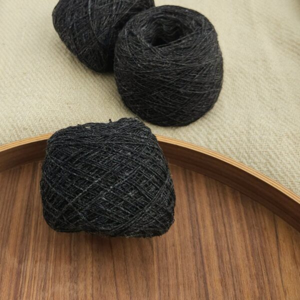 Yarn wool single 5.5/1 anthracite-grey-melange