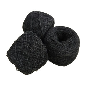 Yarn wool single 5.5/1 black-melange