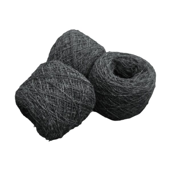 Yarn wool single 5.5/1 grey-melange