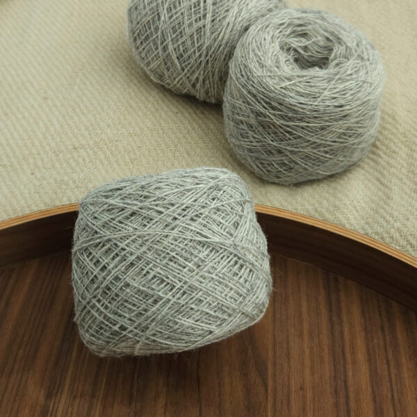 Yarn wool single 5.5/1 light-grey-melange