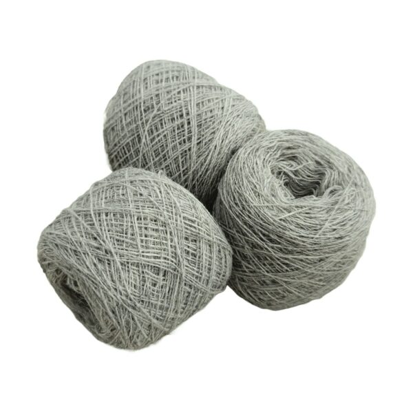Yarn wool single 5.5/1 light-grey-melange
