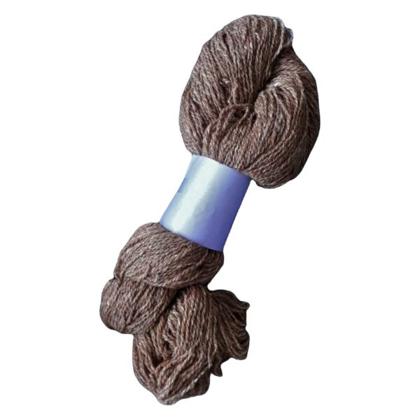 Yarn wool twined brown