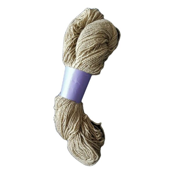 Yarn wool twined cream melange
