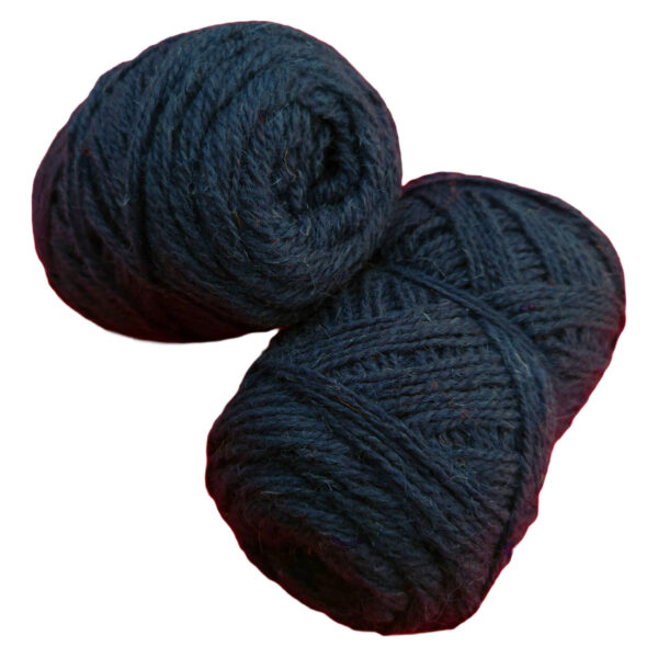 Yarn wool twined dark blue