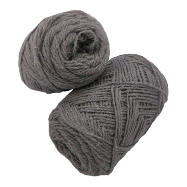 Yarn wool twined grey