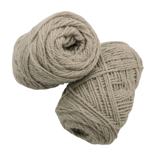 Yarn wool twined light brown