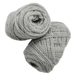 Yarn wool twined light grey