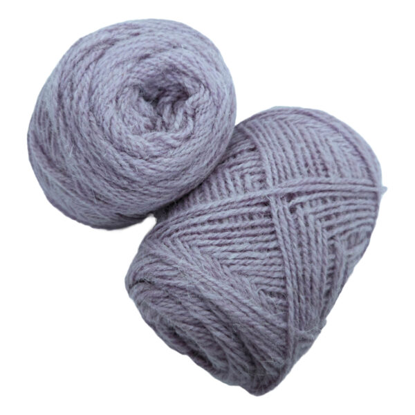 Yarn wool twined light purple