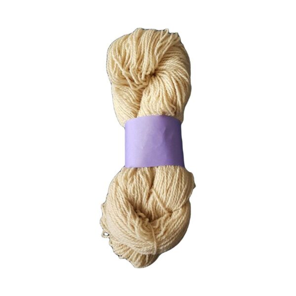 Yarn wool twined natural cream