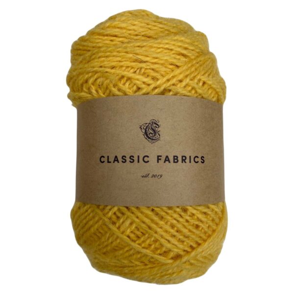 Yarn wool twined yellow